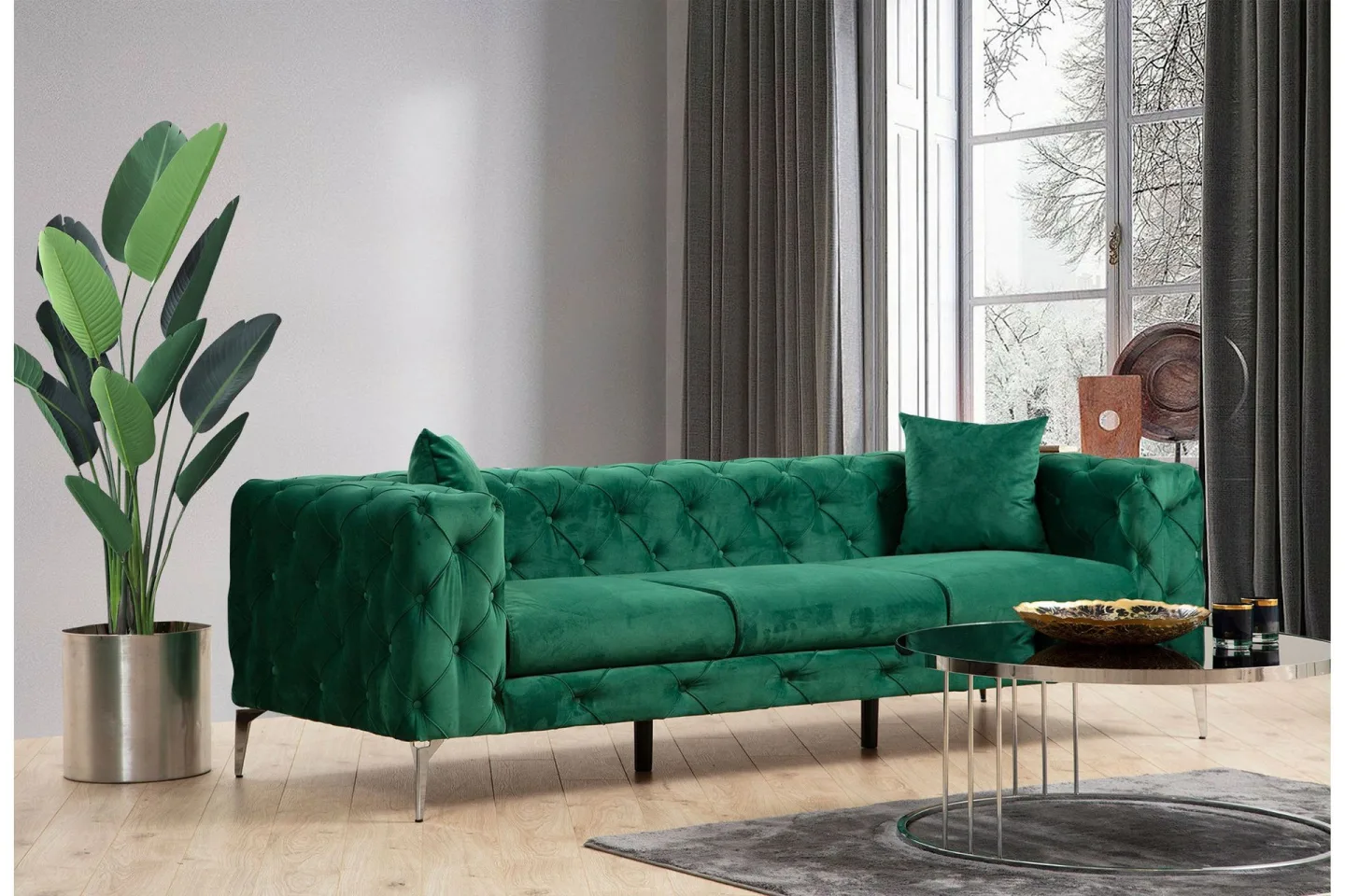 Beachport Soffa 3-sits - Grön