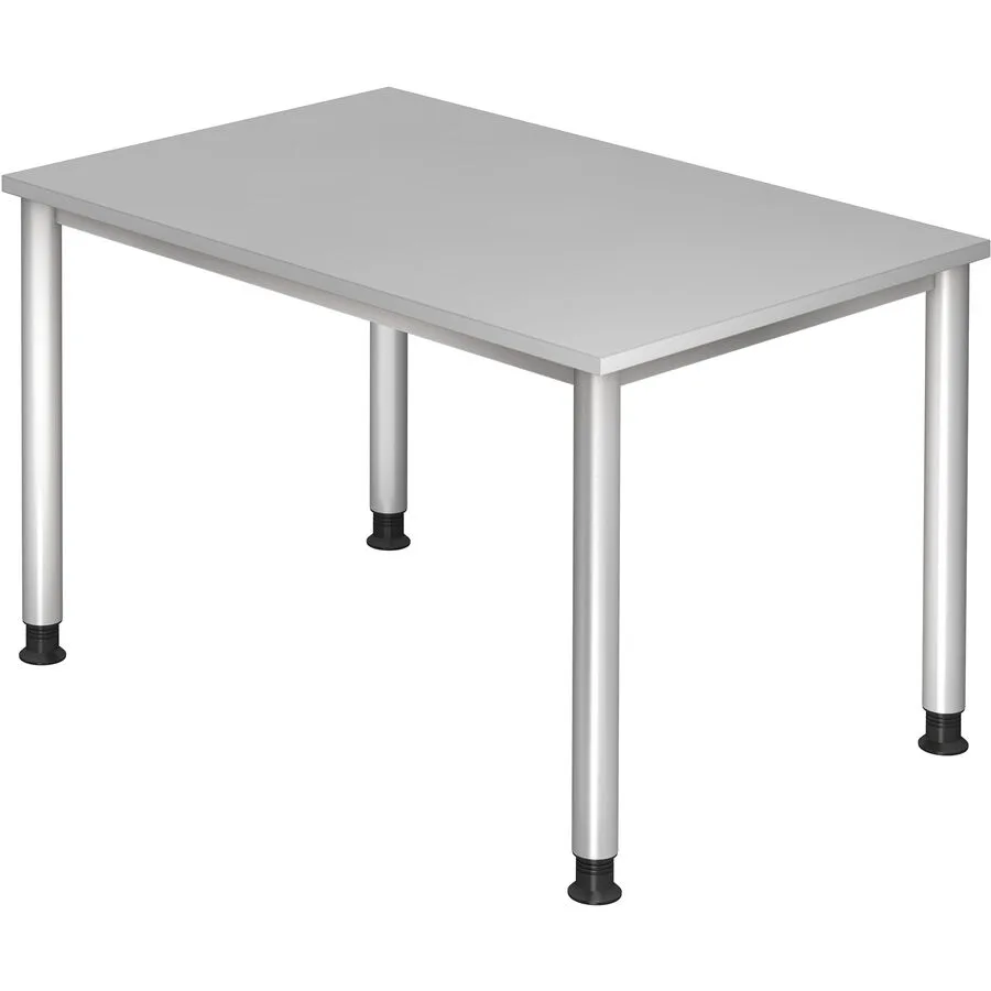 Schreibtisch Office grau Holzwerkstoff Höhenverstellbar B 120 T 80 cm