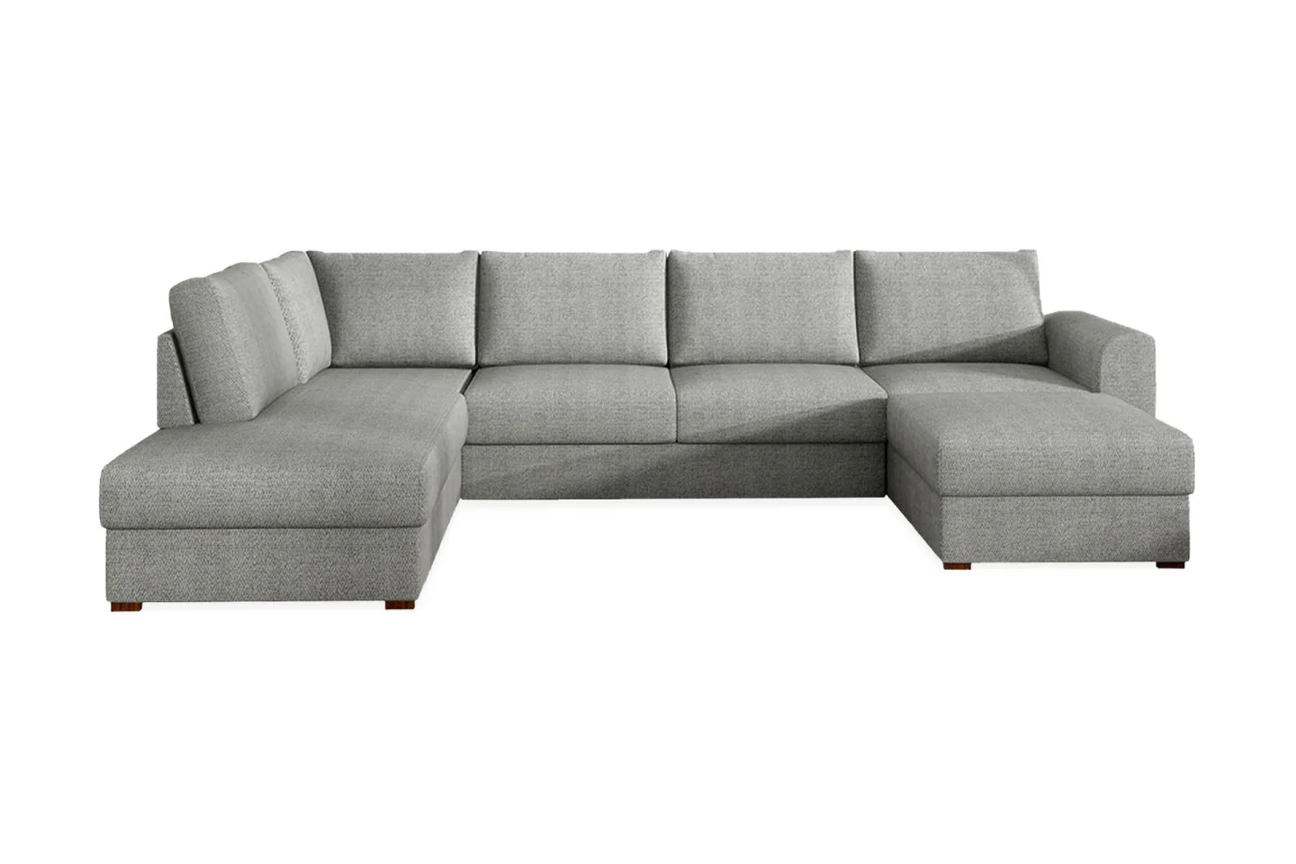 Wilma 6-sits Divan Höger Bäddsoffa 305 cm - Grå