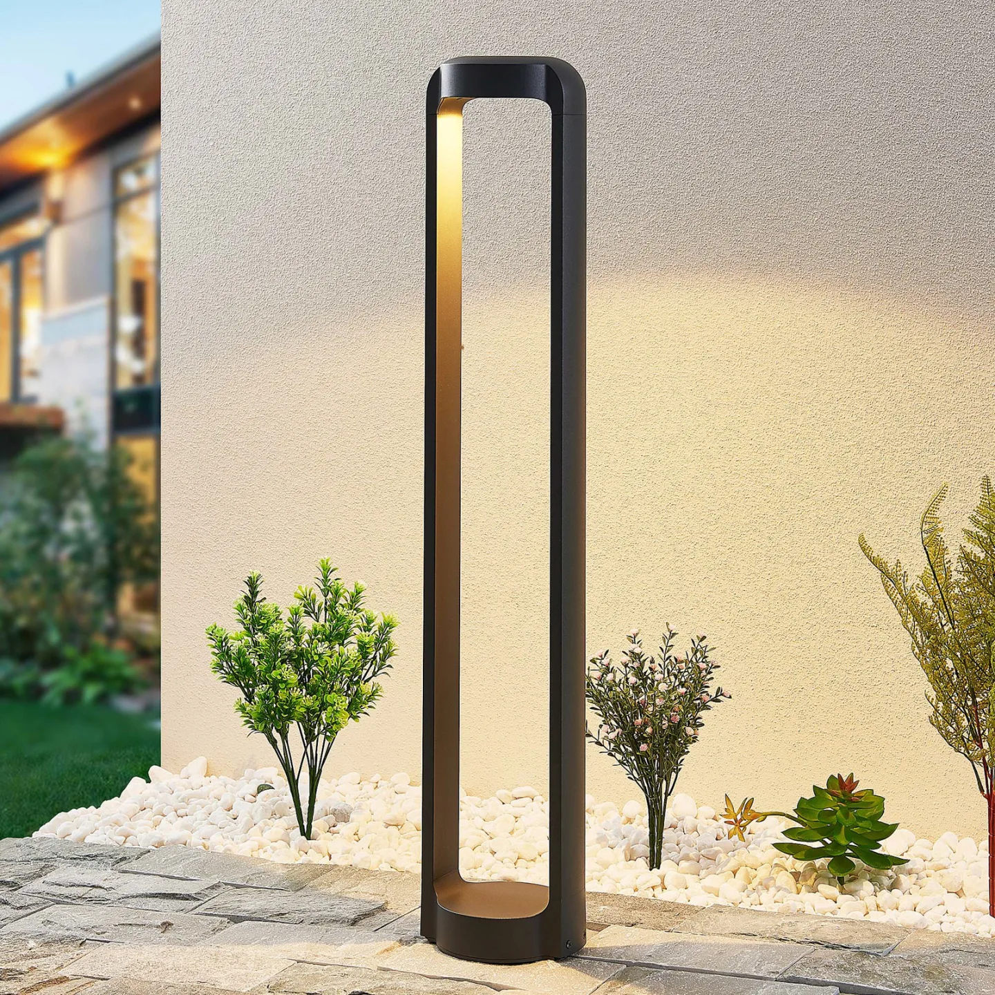 Habsa LED Gartenleuchte H80 Anthracite - Lucande - Terrasse - Modern - Metall - Einflammig
