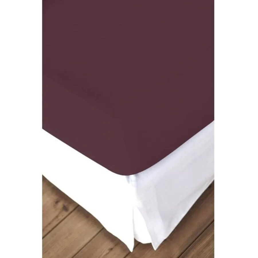 Living Home Fixleintuch Elastic Rouge fonce Baumwolle/Kunstfaser 200 x 200 cm - Material: 94% Baumwolle, 6% Elasthan