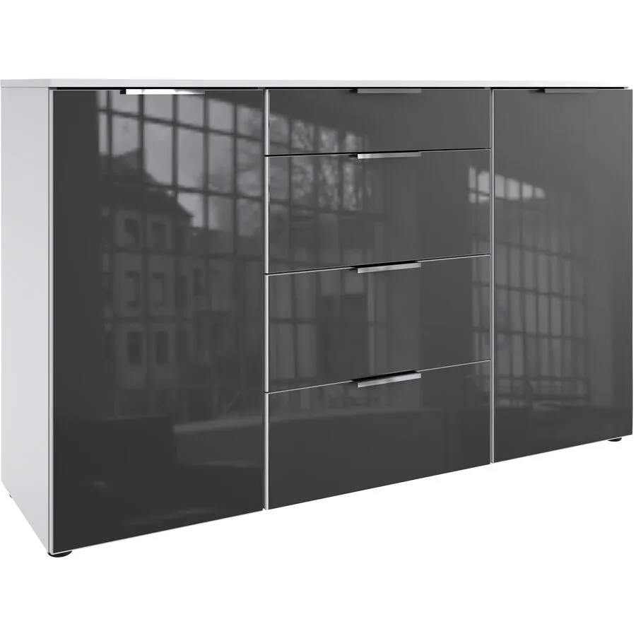 Kommode Sanko weiss/grau Holzwerkstoff B 135 H 84 cm