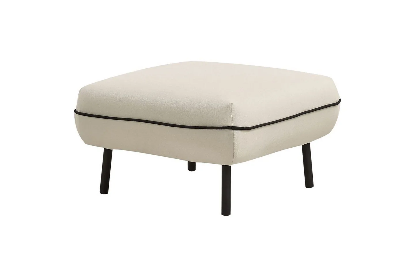Fotpall Tonsberg Beige/svart - Beige/svart