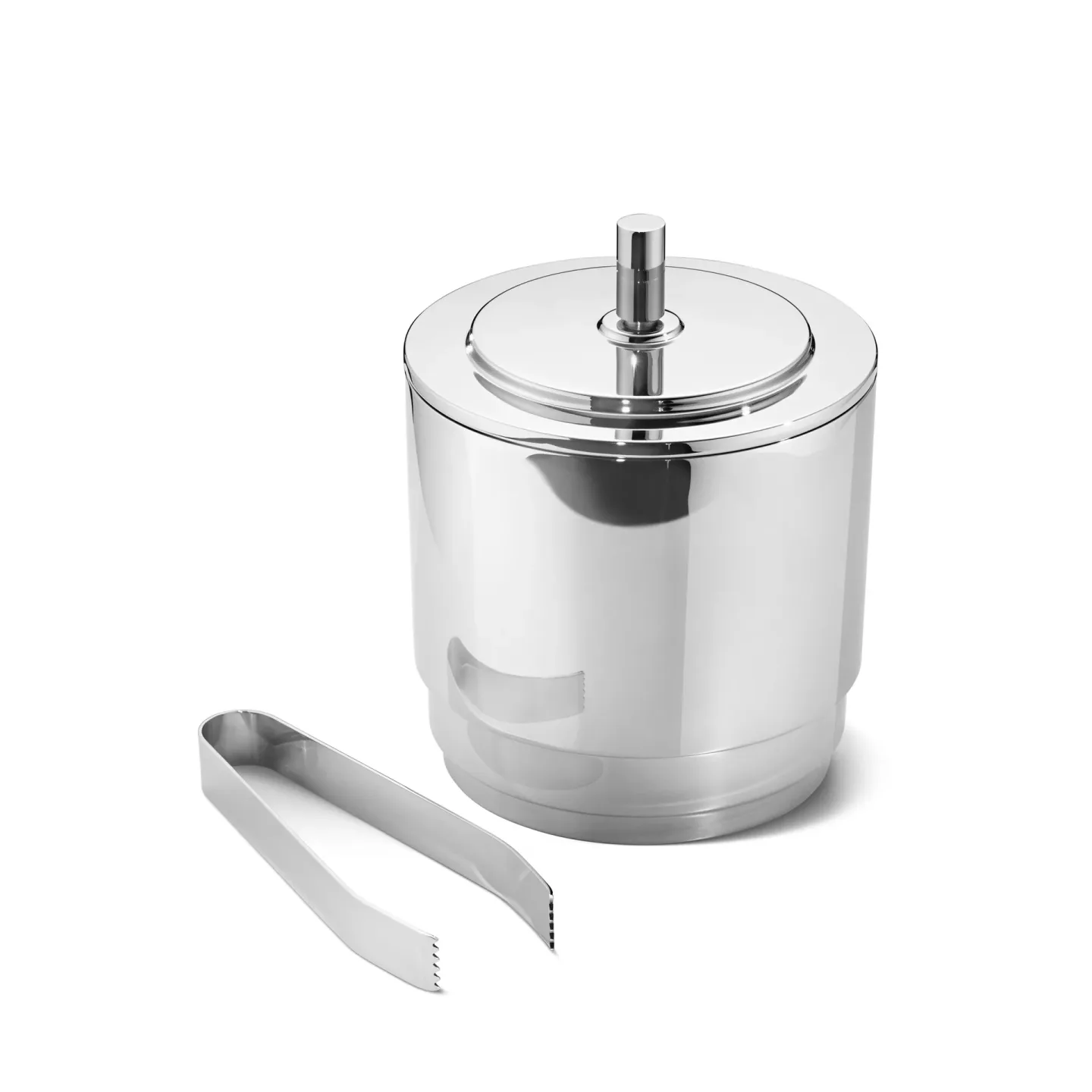 Georg Jensen Manhattan ishink och tång rostfritt stål