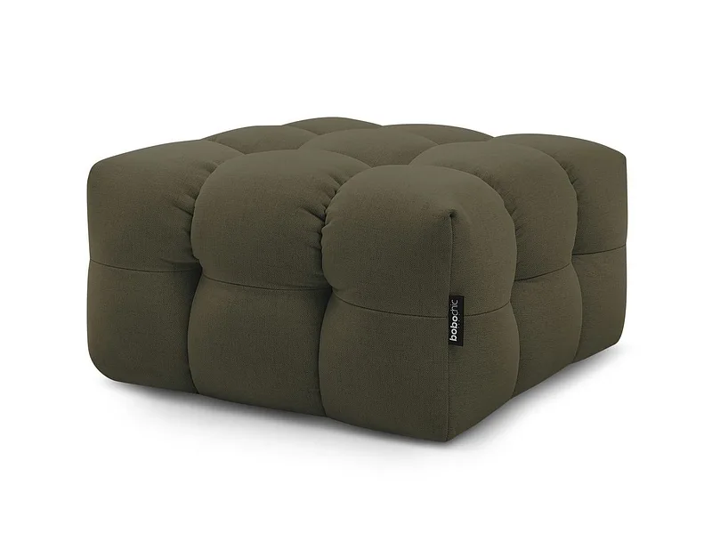 Hocker BOBOCHIC CLOUD 84x84x43cm stoff grün