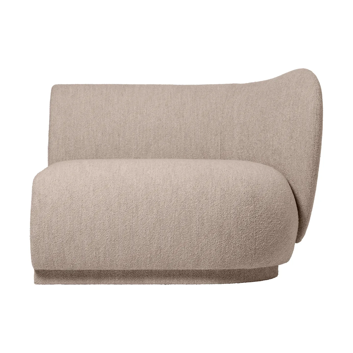 Ferm Living Rico Sofa-Modul Armrest R Soft Bouclé Natural