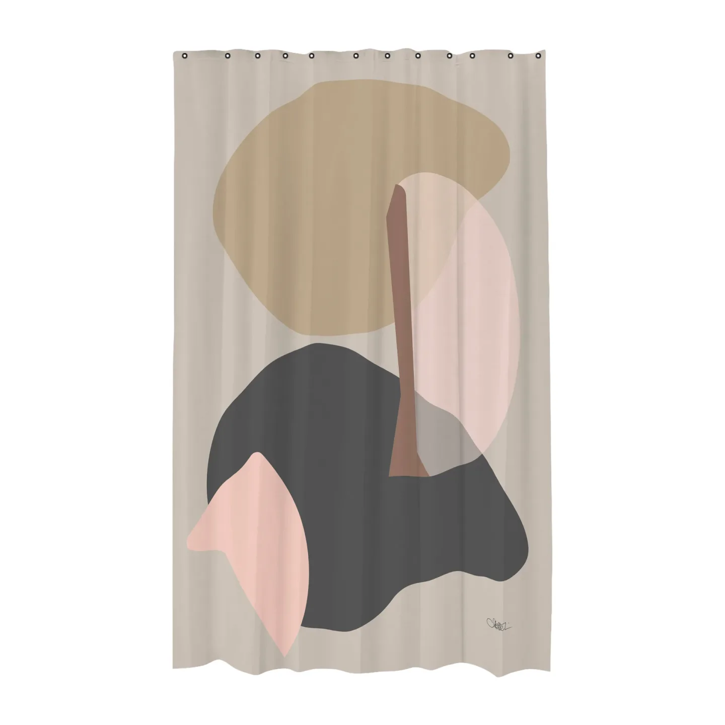 Mette Ditmer Gallery Duschvorhang 150 x 200 cm Sand