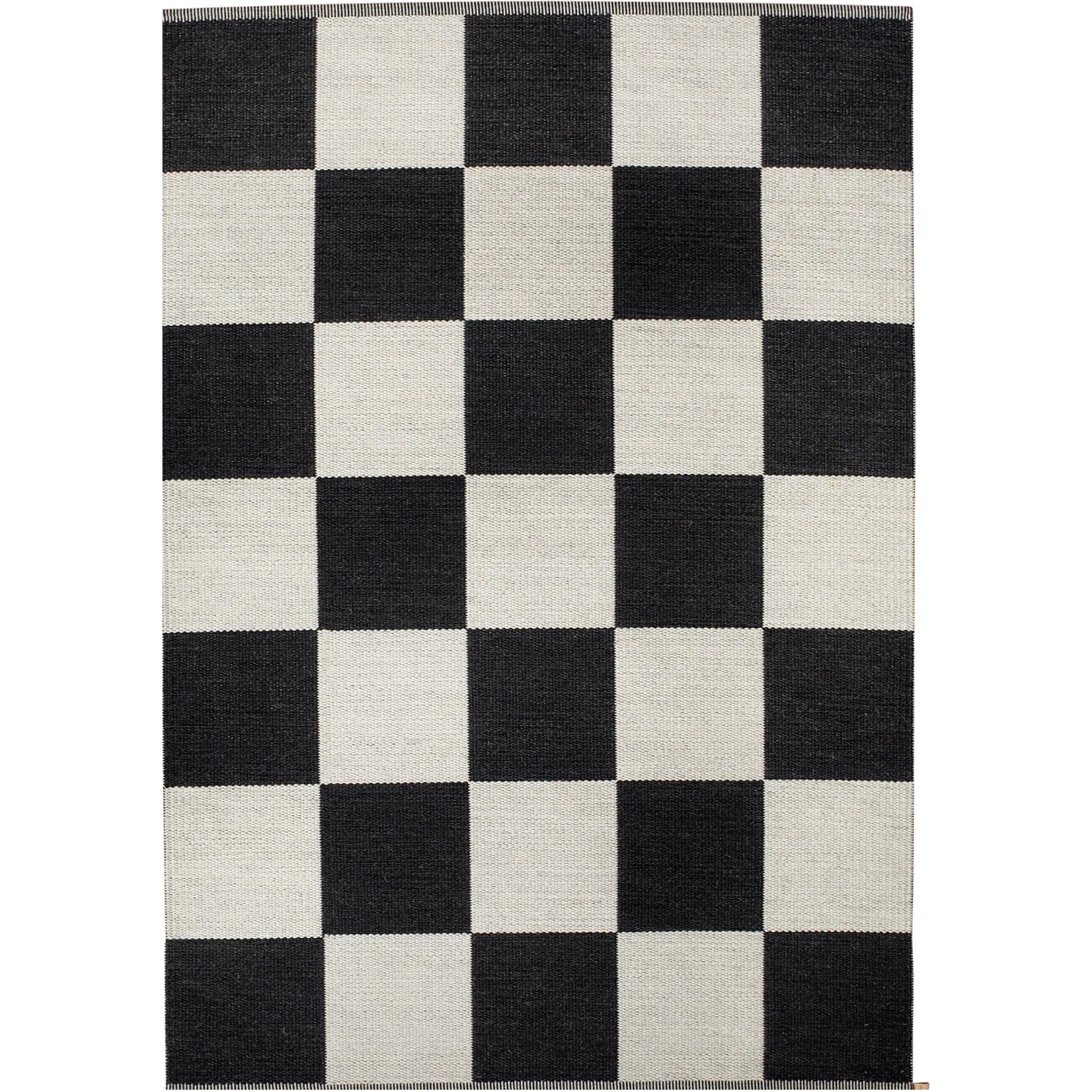 Kasthall - Checkerboard Icon, 280x380cm, Midnight Black 554 - Ullmattor - Gunilla Lagerhem Ullberg - Svart