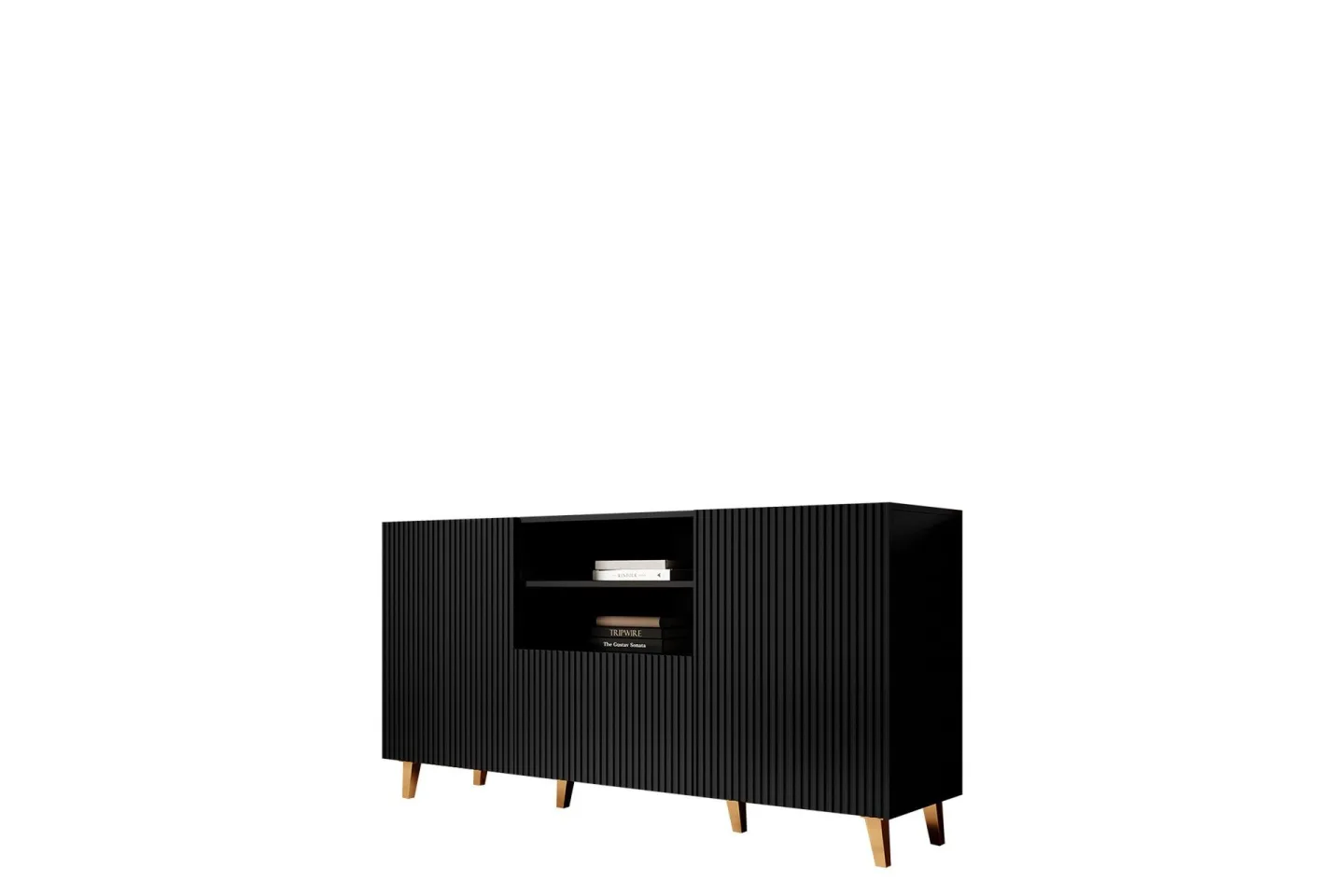 Juniskär Tv-bänk 40x82x150 cm - Svart