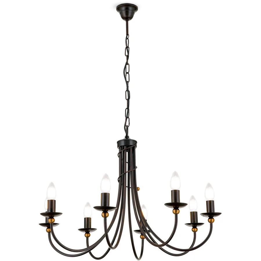 Kronleuchter Giovanni Stahl 50 cm - Farbe: Antik