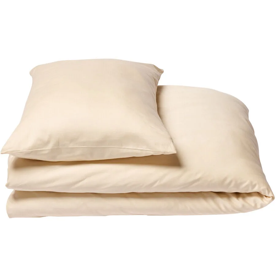 Journey Living Kissenbezug Braga sand Einfarbig Baumwolle B 65 T 65 cm - Material: Bio Baumwolle