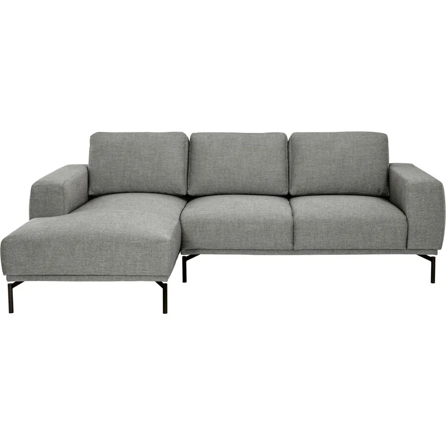 Ecksofa Maja Links Stoff hellgrau B 243 T 162 cm - Möbel Konfigurator: Traummöbel individuell zusammenstellen