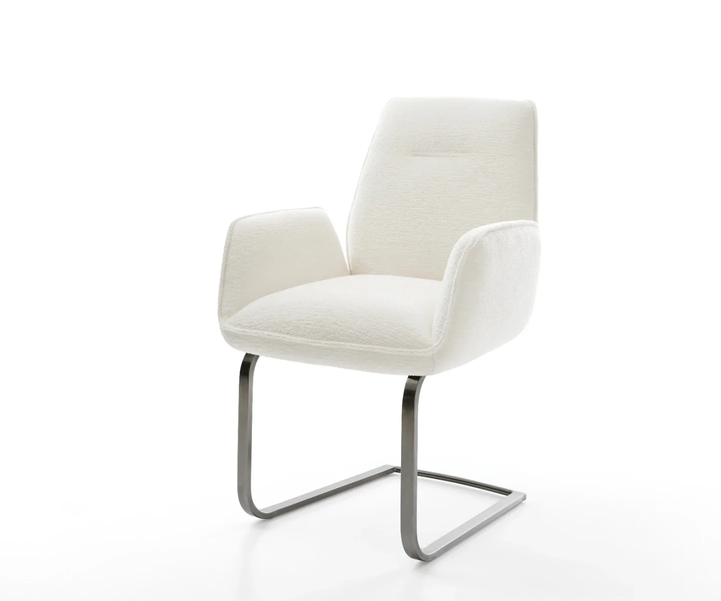 Freischwinger Zoa-Flex Bouclé Soft Beige Freischwinger flach Graphit Taschenfederkern