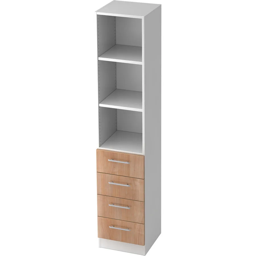 Regal Office nussbaum Holzwerkstoff B 40.6 cm H 200.4 cm
