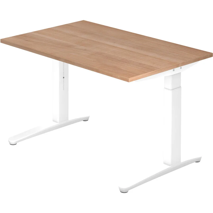 Schreibtisch Office nussbaum Holzwerkstoff B 120 T 80 cm