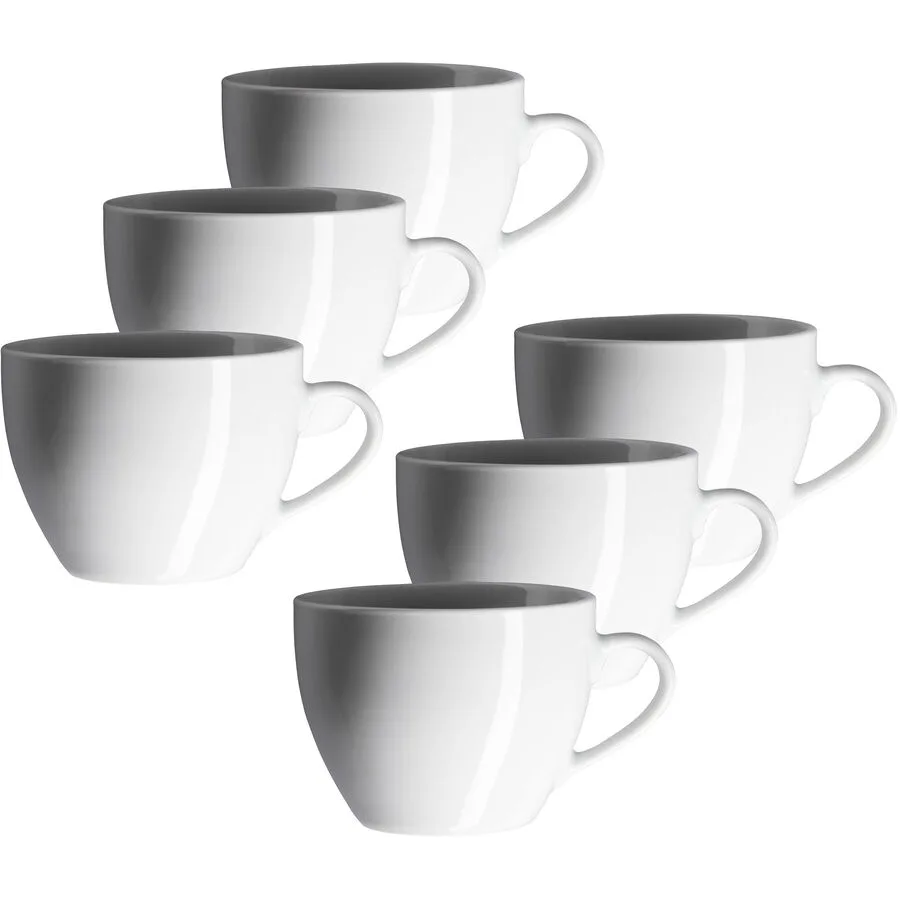 MÄSER Kaffeetassen-Set Barca Weiss Porzellan 0.23 l