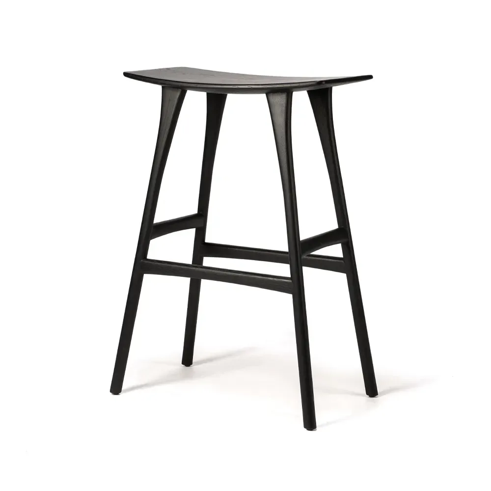 Ethnicraft Osso Barhocker 80x57 cm Black