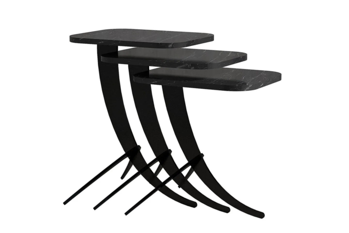 Erykah Satsbord 45 cm - Svart