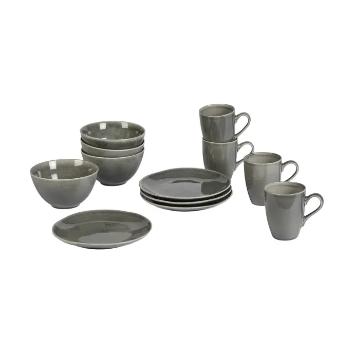 Broste Copenhagen Nordic Rain Frühstücksset 12-teilig