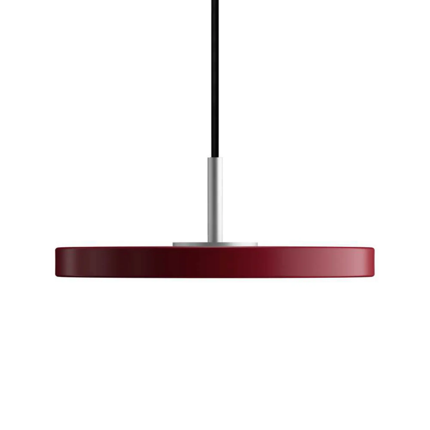 Asteria Taklampa Micro Ruby Red/Steel Top - UMAGE - Matsal - Metall