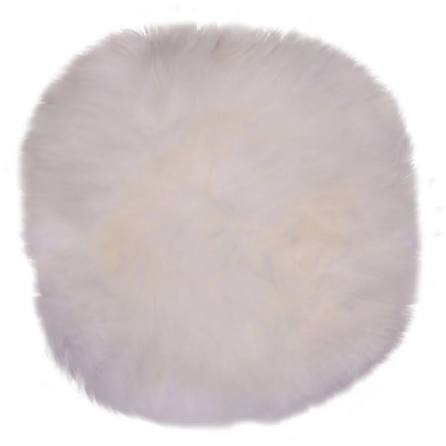 Sitzkissen Qirena ivory Lammfell B 35 T 35 cm