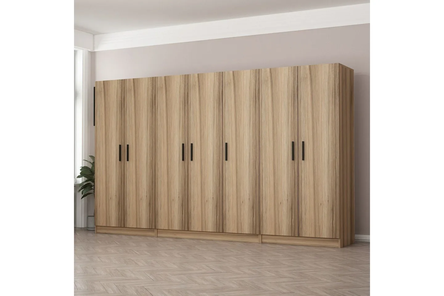 Fruitland Garderob 315 cm - Ek