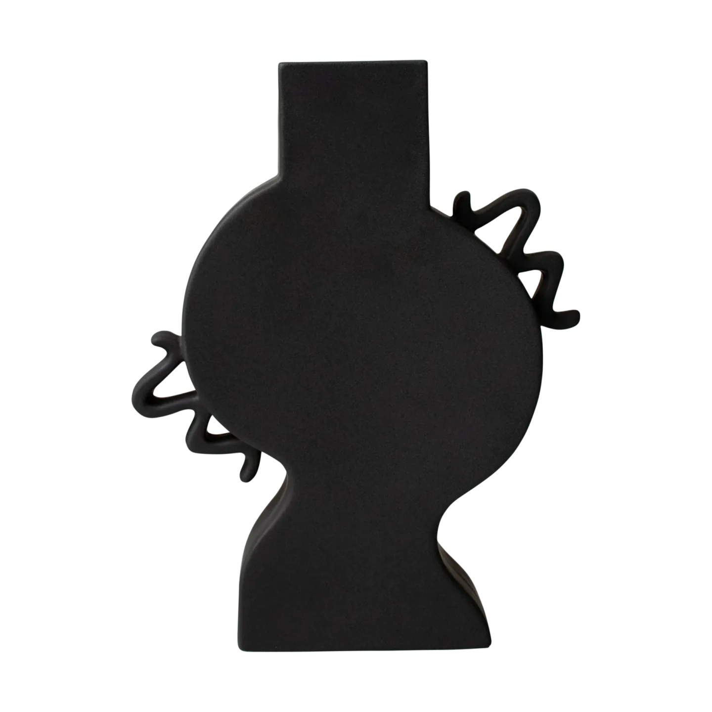 DBKD Flache Vase 33 cm Black
