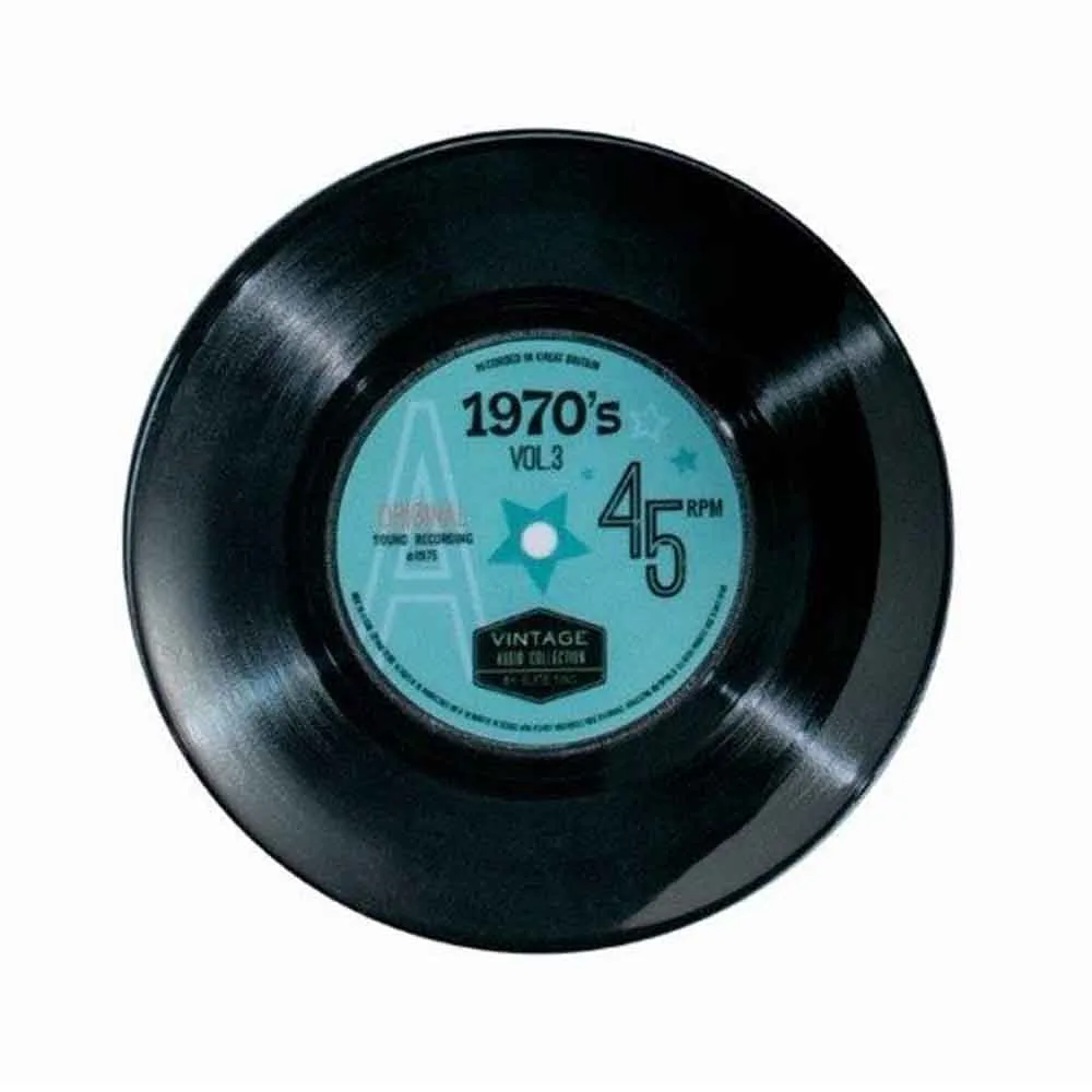 Plåtfat Rund 70’s Record 26 cm