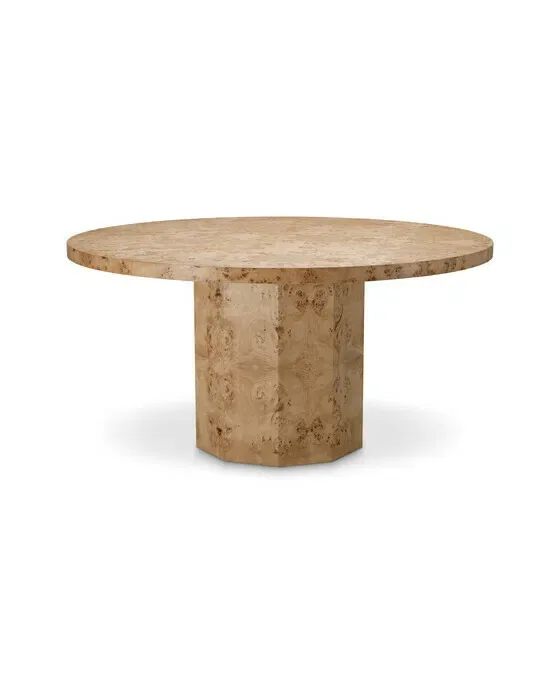 Dining Table Kingsgrove light brown mappa burl
