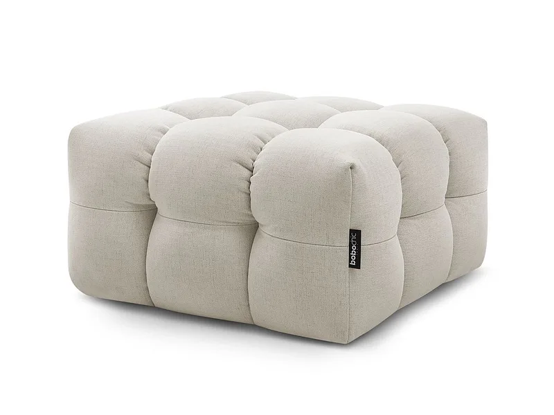 Hocker BOBOCHIC CLOUD 84x84x43cm stoff beige