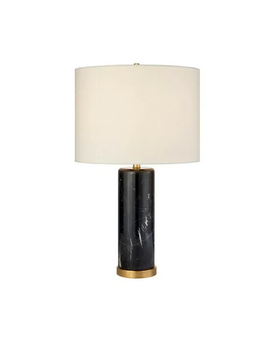 Cliff Table Lamp Black Marble