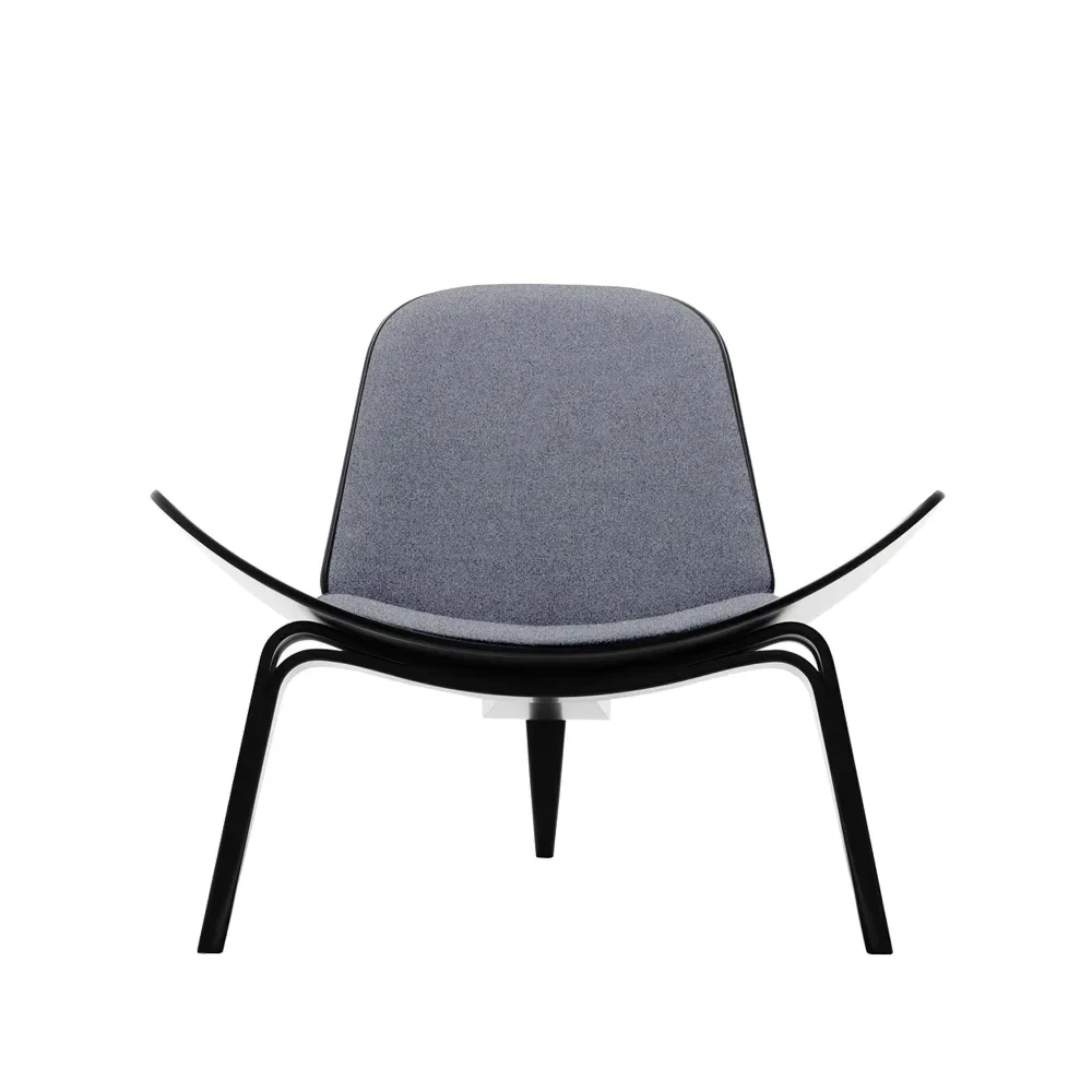 Carl Hansen & Søn CH07 fåtölj Fiord 151 tyg-svartlackad bok