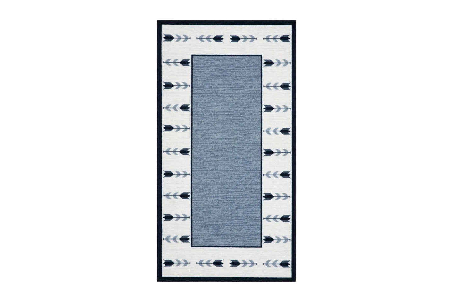 Tulpan Flatvävd Matta 57x200 cm - Blå