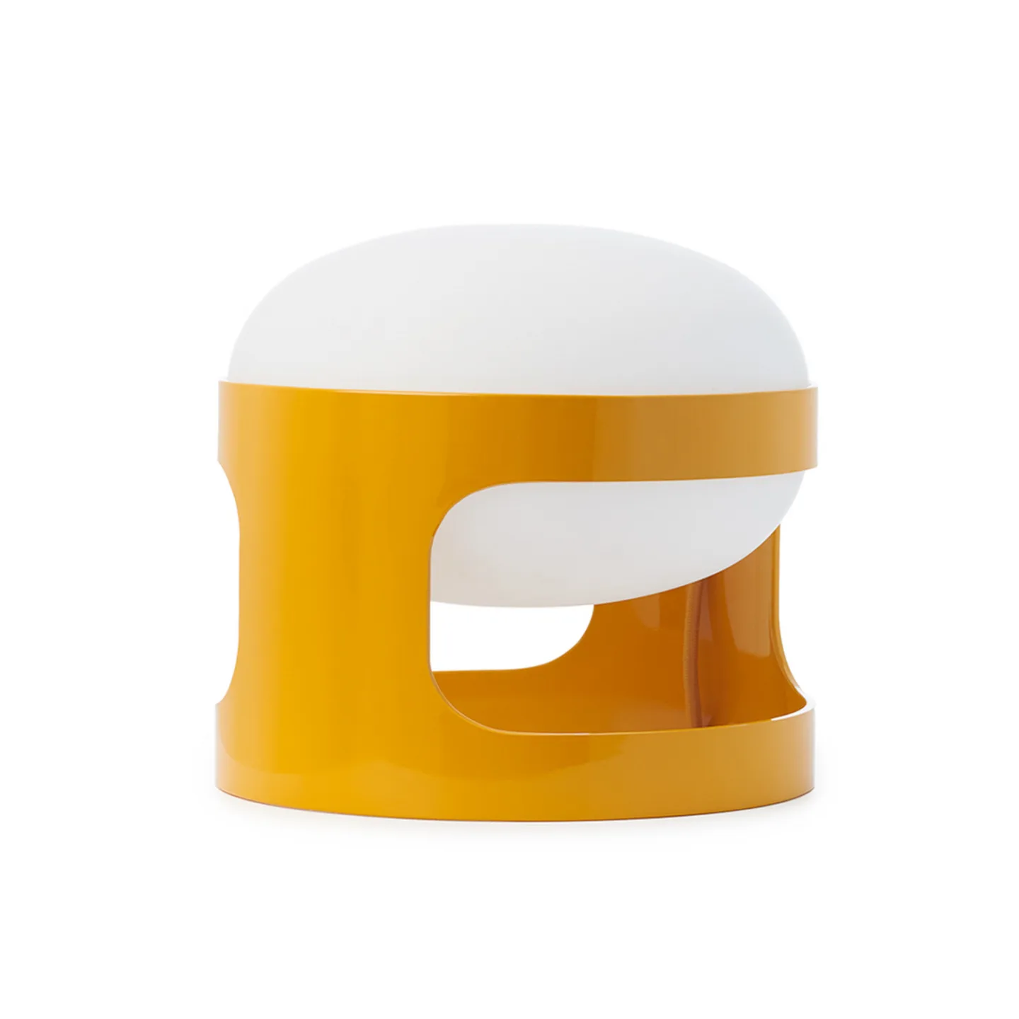 KD28 LED-bordlampe, sennepsgul, høyde 23 cm - Kartell K28 - Stue - Design - Plast - Med en lyskilde