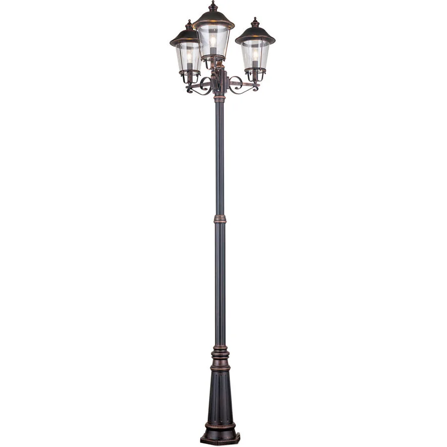 Stehlampe aussen Kenzo Kupfer/Schwarz 66 cm 66 cm - Farbe: schwarz/kupfer - Material: Siluminguss