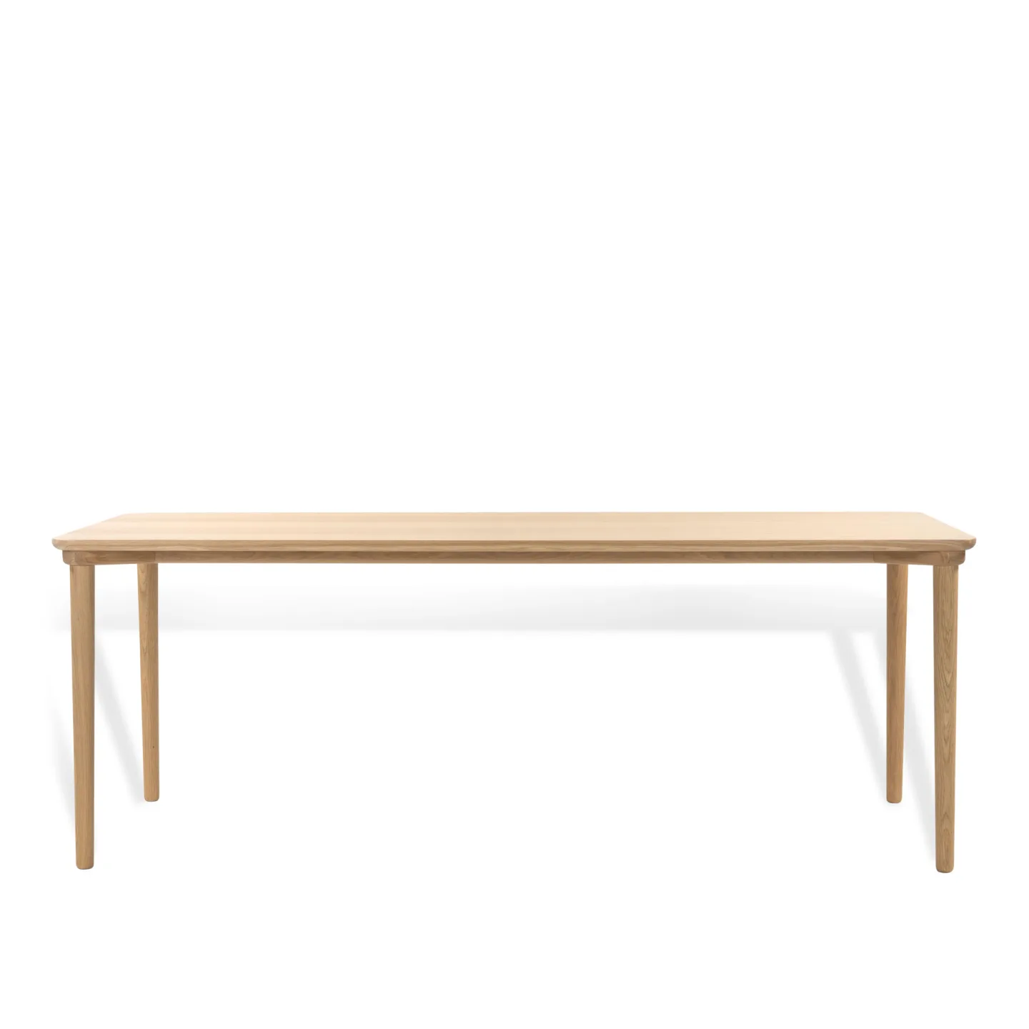 Mavis - Puro matbord 200 x 85 cm vitpigmenterad mattlackad ek - Matbord - Beige - Trä