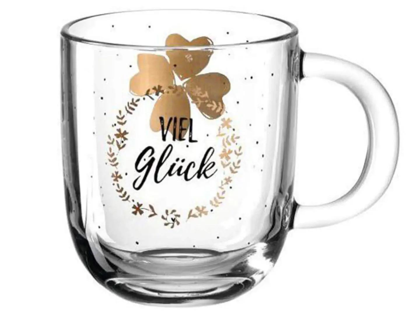 Alltron Kaffeetasse Emozione Glück 400 ml Transparent | Schubiger Möbel