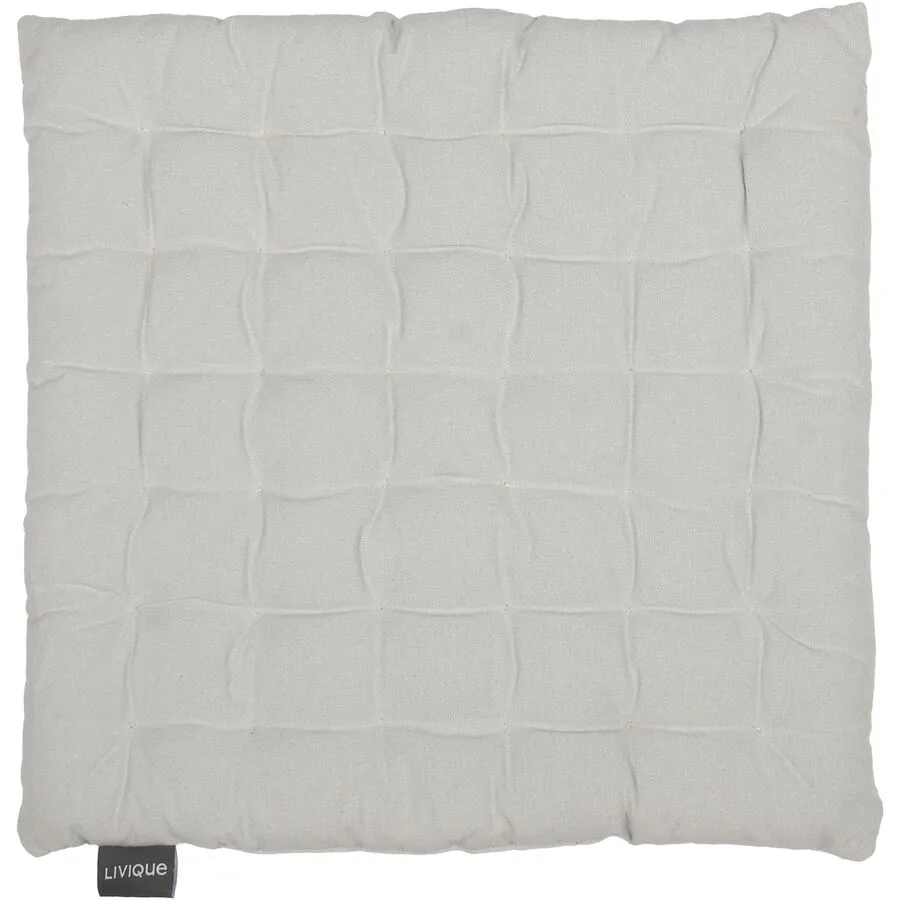 Sitzkissen Monaco grey Baumwolle