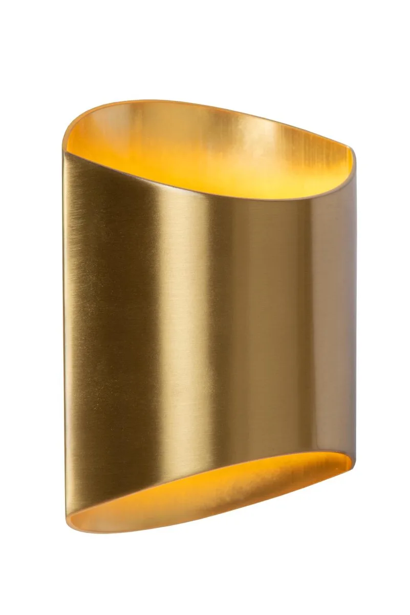 Lucide - Diletta 18cm - Vägglampa - Mattguld/mässing