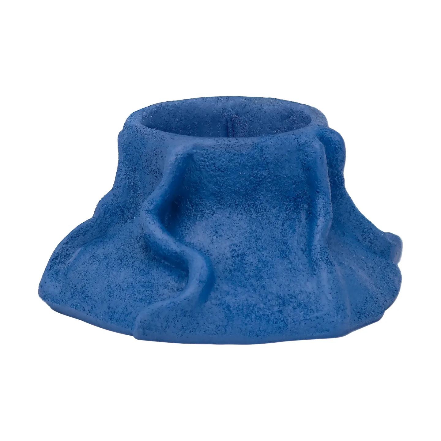Mette Ditmer Art Piece lava Kerzenhalter Ø12,5cm Cobalt