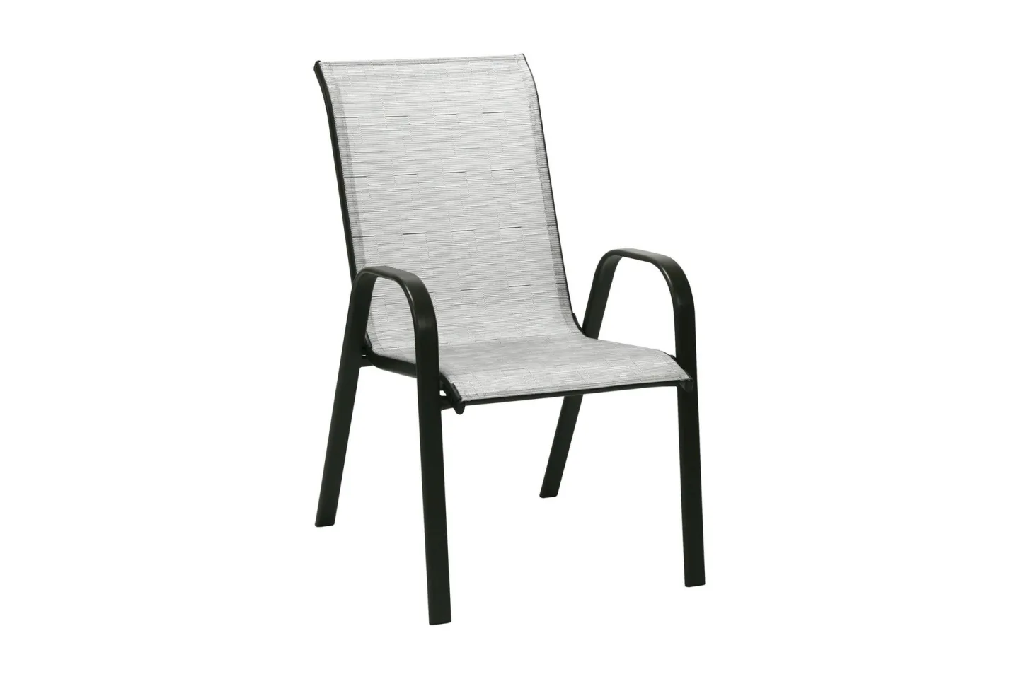 Utestol DUBLIN 73x555xH93cm stålram färg: mörkbrun - Silver/Brun
