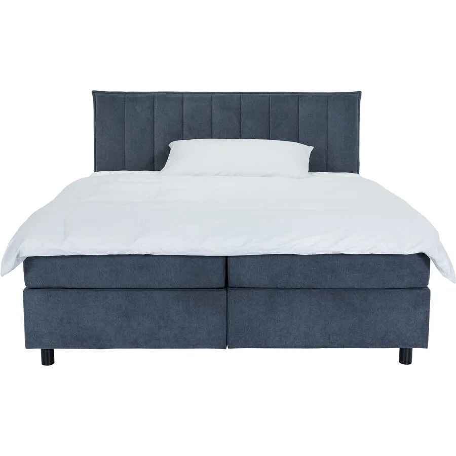 Boxspringbett Sørensen Blau Stoff 180 x 200 cm - Möbel Konfigurator: Traummöbel individuell zusammenstellen