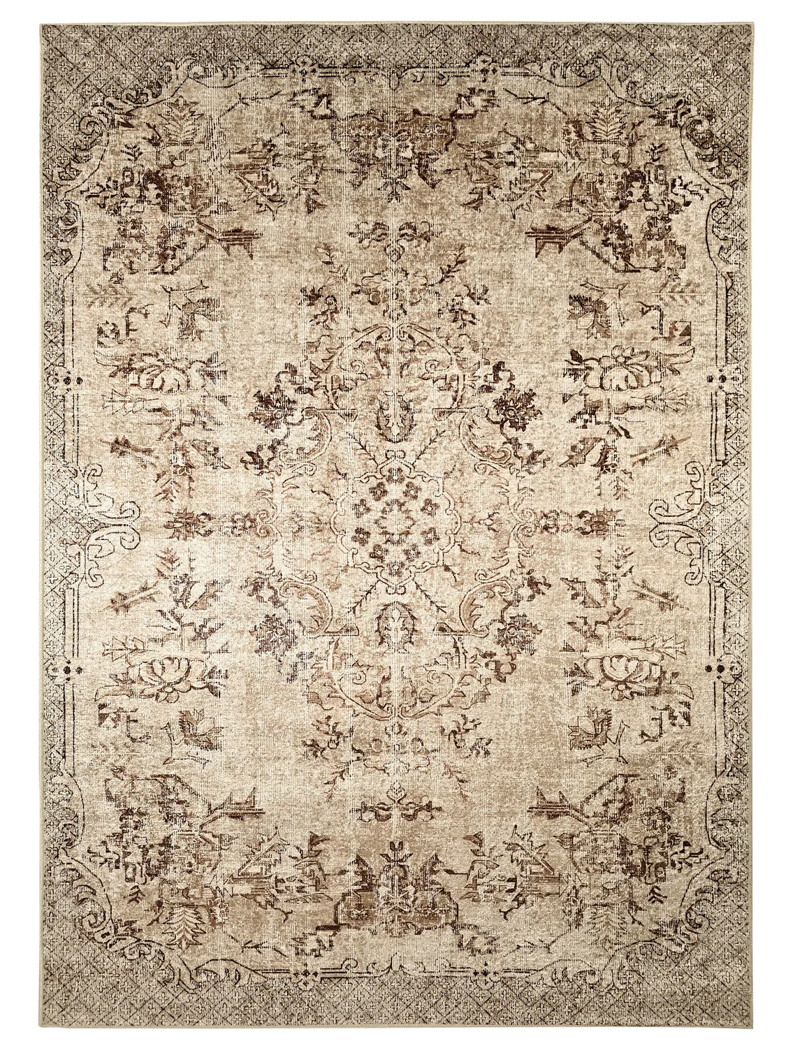 Wilton-teppe - Rosalie (brun) (Størrelse: 160 x 230 cm)