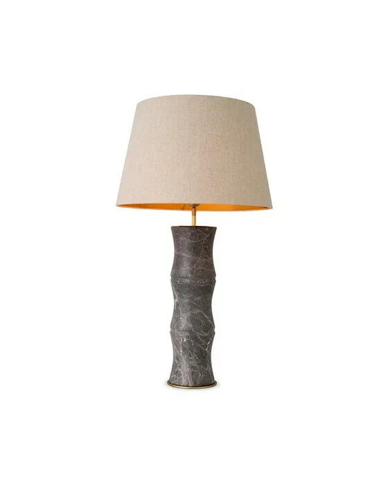 Bonny bordlampe grå marmor