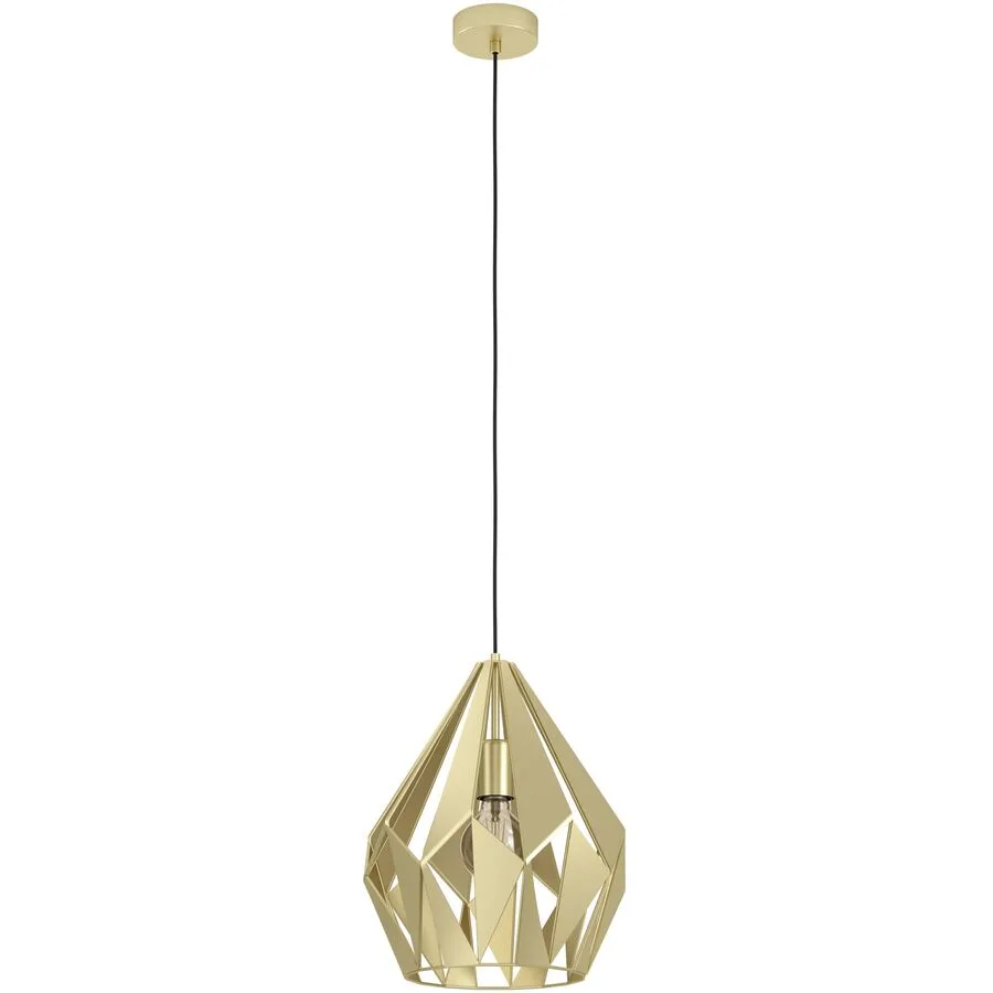 Eglo Pendellampe Carlton Gold Stahl 31 cm 110 cm - Farbe: goldfarben