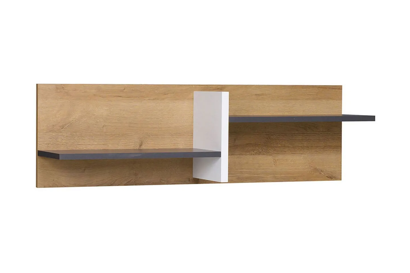 Vintra Vägghylla 100 cm - Vit/Grå/Trä