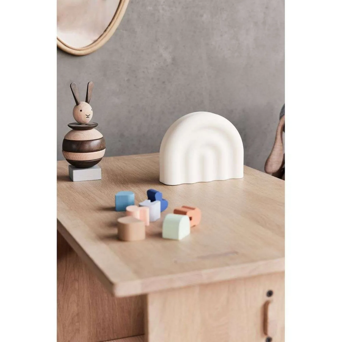 Rainbow Tischleuchte Portable Off-White - OYOY Living Design - Kinderzimmer - Kunststoff