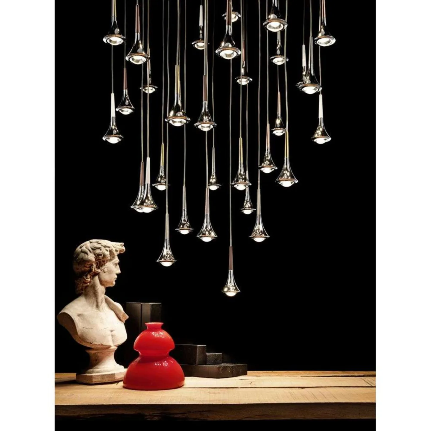 Rain Taklampa 2700K Rosa Guld - Lodes - Aluminium
