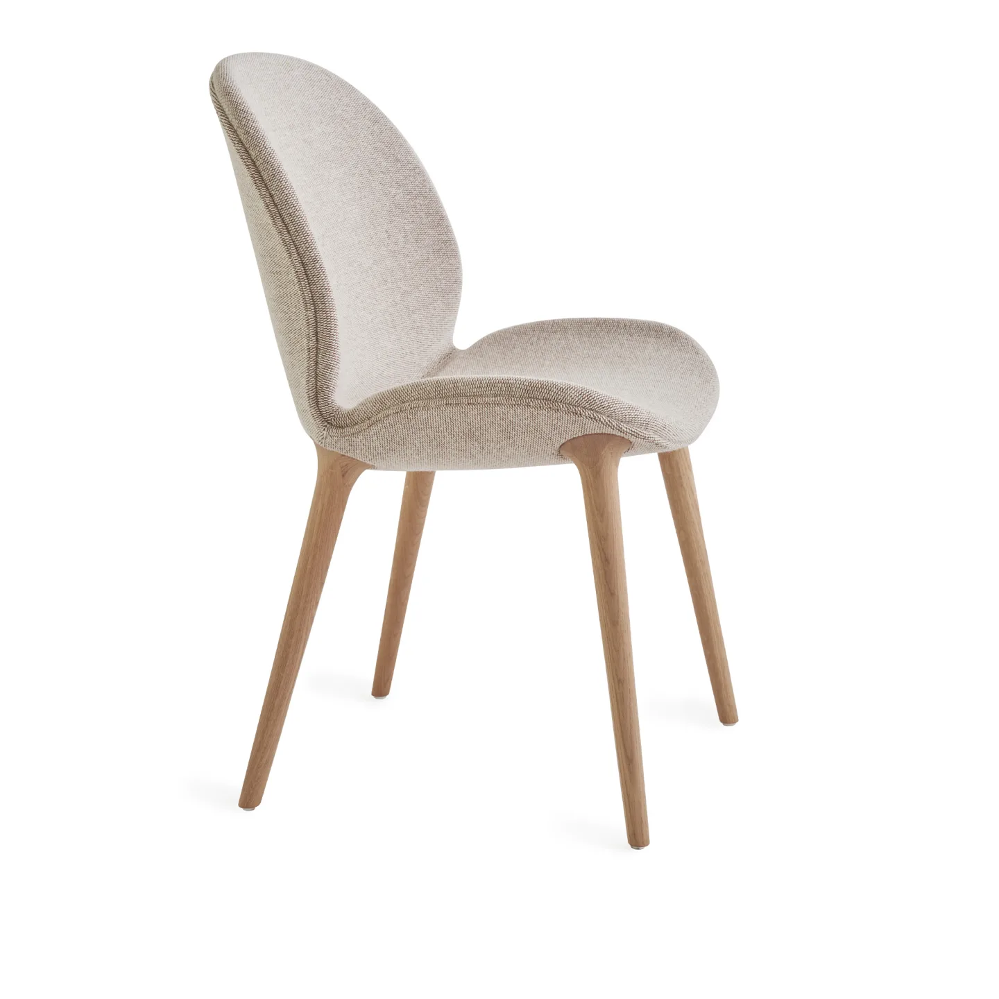 Vipp - Vipp462 Lodge matstol brook beige/chestnut underred light oak - Matstolar - Beige