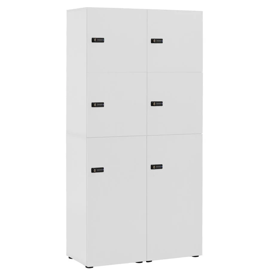 Garderobenschrank Dorla weiss Holzwerkstoff B 90.8 cm H 185.2 cm